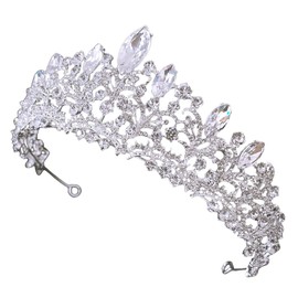 Baluue 3pcs Wedding Headdress Rhinestone Crown for Girls Elegant Birthday Headband Hair Decor for Bridal Showers Proms and Special Celebrations