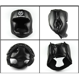 Headgear for Boxing Sparring Martial Arts Practice (Black)