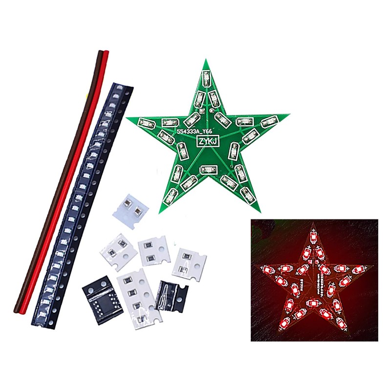Soldering Practice Kit Star Shaped LED Breathing Lamp Kit SMD
