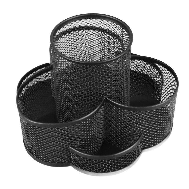 Mesh Desk Organizer 7 Compartments 360 Degree Rotating Multifunctional Pen
