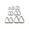 TopHomer Carabiner Buckle, 4PCS 4mm Triangle Link Chains, Stainless Steel