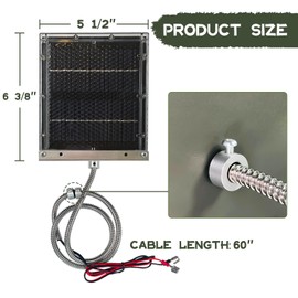 Highwild Cargador de panel solar de 12 voltios para batería alimentadora de 12 V, alimentador de ciervos, cargador solar impermeable para exteriores, con accesorios de montaje