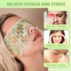 Jade Eye Mask, Natural Real Gemstone Sleeping Eye Cover, Jade