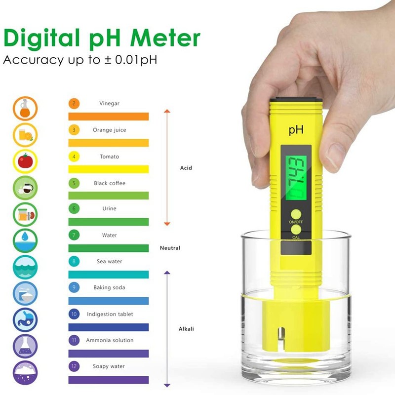 0.01 Resolution Digital PH Meter, Protable LCD Automatic PH Meter