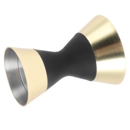 Drink Jigger, Stainless Steel Cocktail Jigger Scale Measuring for Bar (Gold Plated)