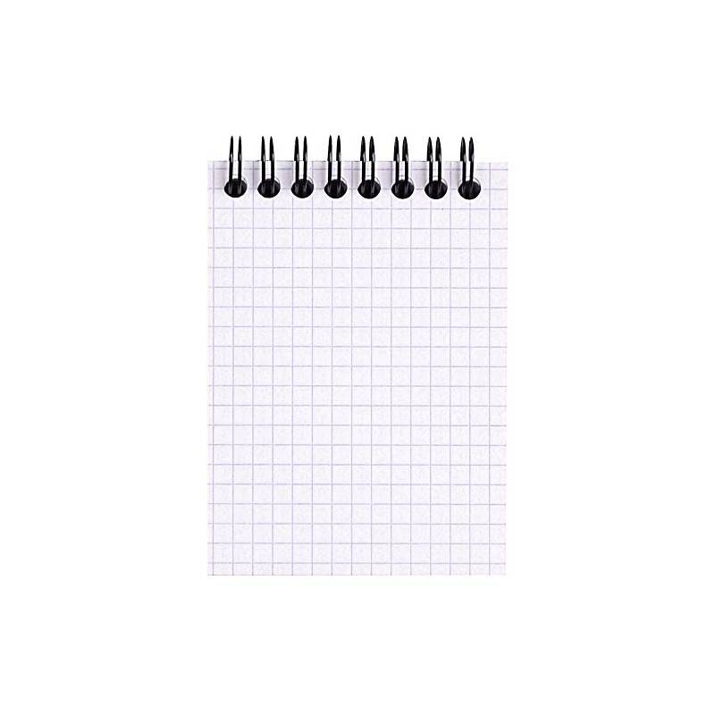 RHODIA 115009C - Spiral Notebook (Full Bound) Black - A7
