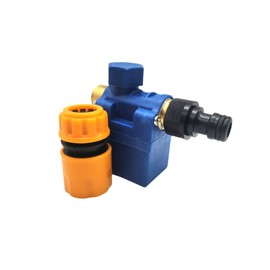 UTST Solenoid Valve, 12V, Solenoid Valve, Solenoid Valve, Hose Nipple, Hose, Connector, Hose Joint (12V Blue + 2 Connector Types)