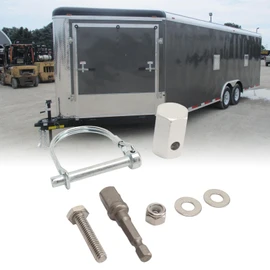 Trailer Fack Drill Adapter ez Crank 28921 Top Wind Trailer Jack Adapter with Cordless Drill Adapter,3/8 Drive Cordless Drill Cocket Adapter Leveling & Stabilization