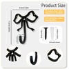 BXPTQCRY 6 PCS Cute Butterfly Wall Hooks，2.9 * 2.6in Coquette