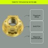 TIRYTU Titanium Flange Nut M8x1.25, Gold