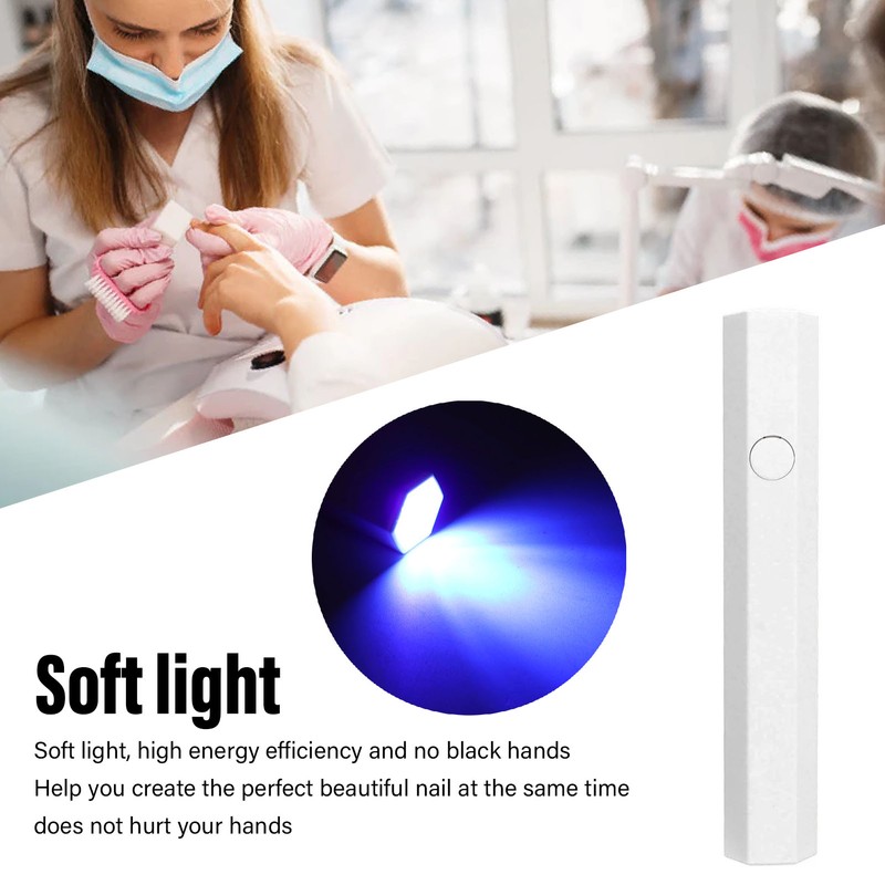 Handheld Nail Lamp Soft Light 1pcs LED Portable Cute Mini
