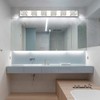 ZUZITO 6-Light Bathroom Vanity Lights - LED Chrome Bathroom Lighting
