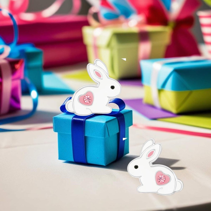 FIVE-D Children's Earrings Rabbit 925 Sterling Silver Easter, Sterling Silver,