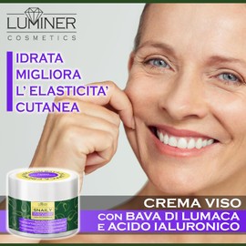 Snail Slime Cream, 150 ml, Moisturising Anti-Wrinkle Face Cream with 70% Snail Slime and Pure Hyaluronic Acid, Anti-Stain and Anti-Ageing Effect with Vitamin C