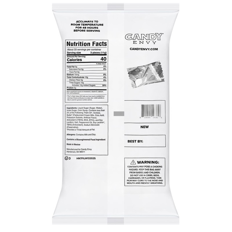 Candy Envy - Silver Foil Buttermints - 13 oz. Bag
