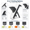 Mandoline Vegetable Slicer for Kitchen Prep – 4-in-1 Adjustable Food