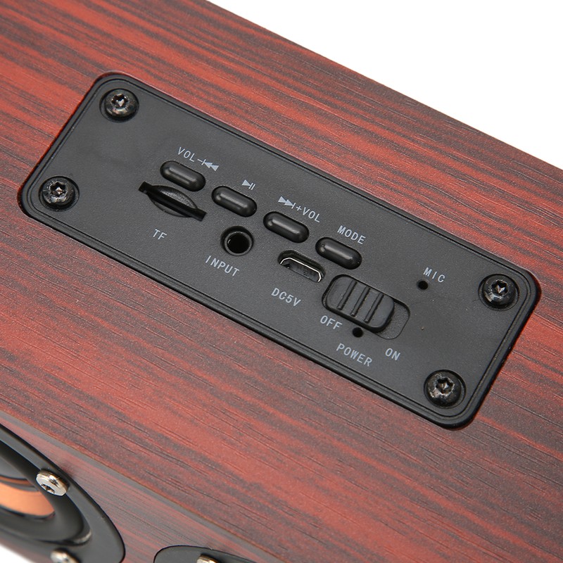 Retro Bluetooth Speaker Built in Mic Portable Wireless Speaker Supports