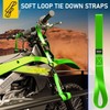 Soft Loop Tie Down Straps - 1,500 Load Capacity &