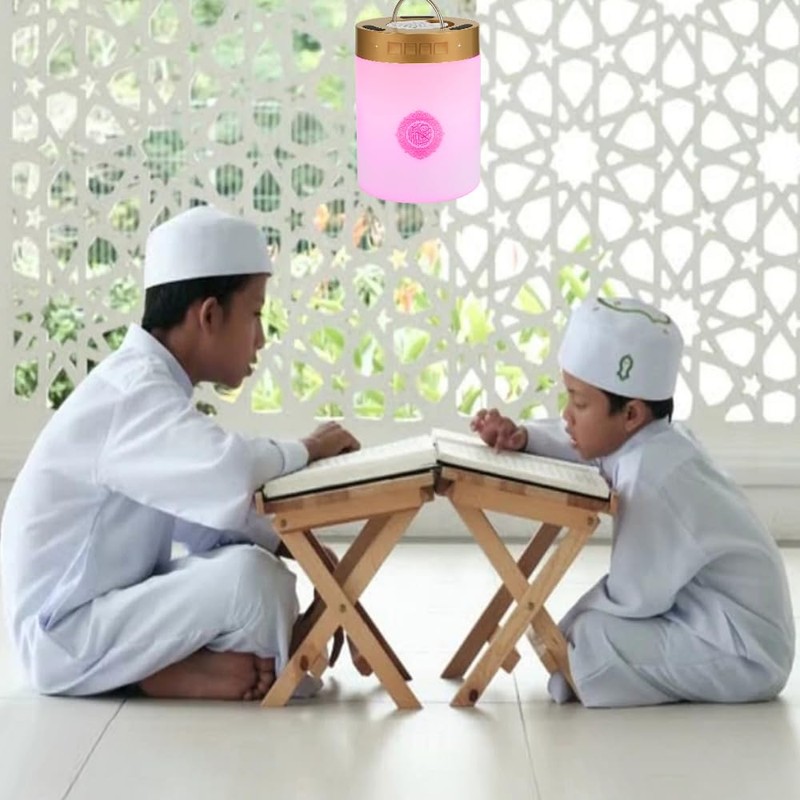 Al salama Quran Speaker Lamp, Portable LED Bluetooth Touch Night