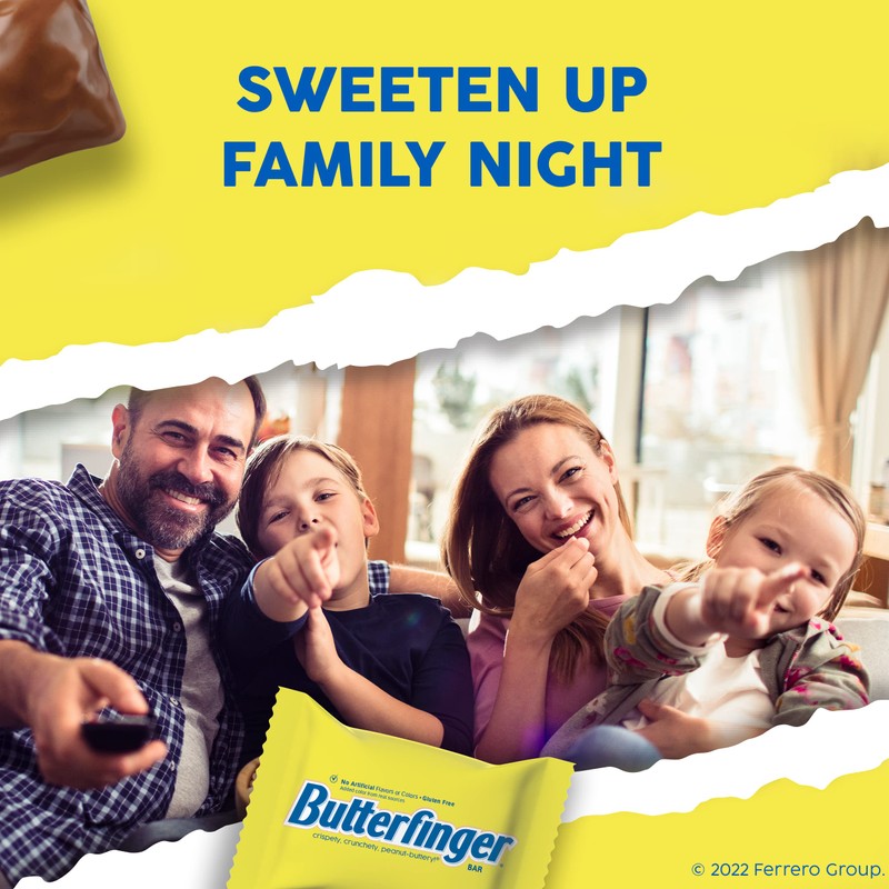 Butterfinger Chocolatey, Peanut-Buttery, Minis Individually Wrapped Candy Bars, Easter Basket