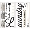 RoomMates RMK2743SCS Laundry Quote Peel and Stick Wall Decals ,
