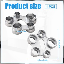 XIHIRCD Faucet Aerator Removal Wrench, Metal Aerator Wrench Tool Faucet Bubbler Wrench Key Faucet Aerator Removal Spanner Kit Faucet Aerator Remover Tool Tap Tool