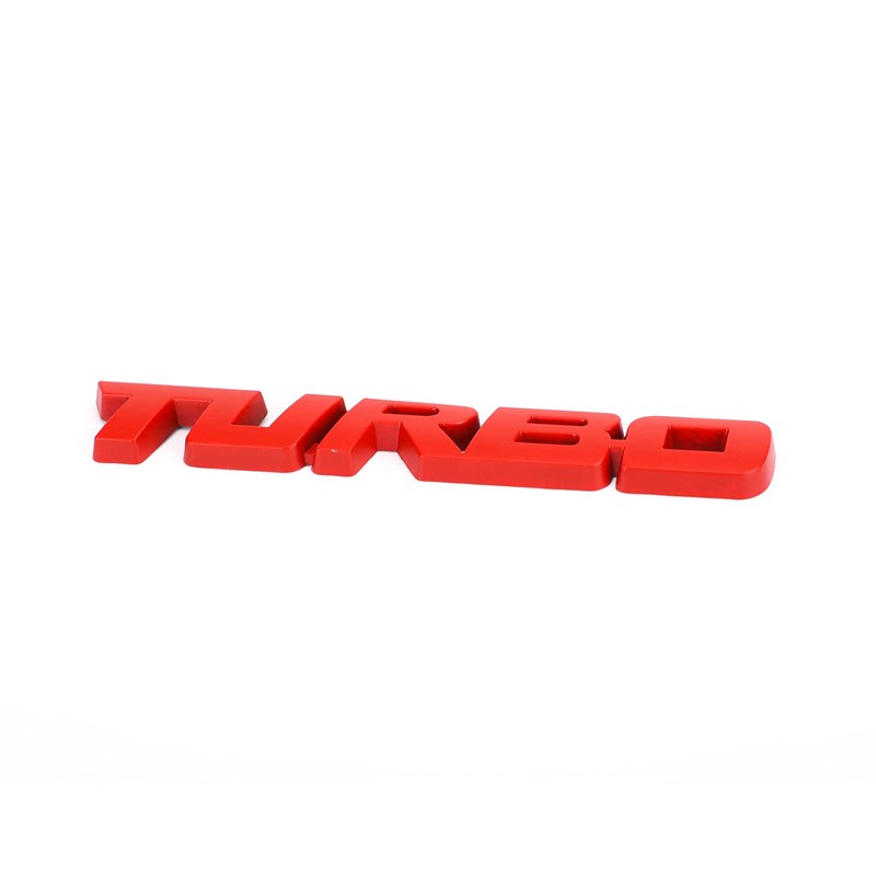 MAD HORNETS 3D Turbo Logo Car Emblem Trunk Sticker Red