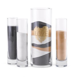 Hortense B. Hewitt Wedding Accessories 4-Piece Sand Ceremony Set, Brush of Love
