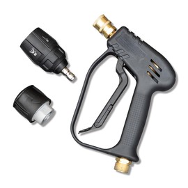 YOURS Y612-018-1 Car Wash Short Gun Single Item [Karcher Quick Connect Compatible] High Pressure Gun Compatible Connector Included One Touch Professional Car Wash Wash Cleaning Car Care Quick Connect