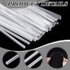 CRAFTYMELODY 35Pcs 12Inch Transparent Acrylic Dowel Rods Assortment Kit Clear