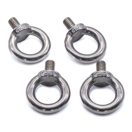 4pcs of M6 Eye bolt stainless steel 316 A4 marine grade male thread (M6)