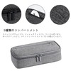 YINKE Pencil Case, Large Capacity, Side Opening, 2 Layers, Simple,