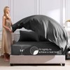 CozyLux Queen Comforter Set Dark Grey - Bed in a