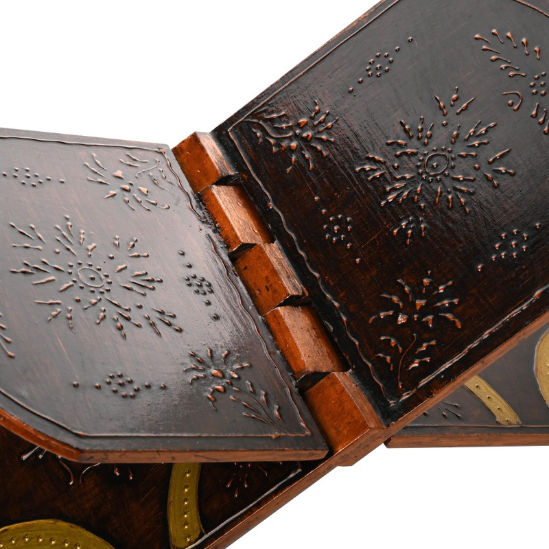 Handmade Wooden Holy Book Stand Brown Handcrafted Indian Traditional Book