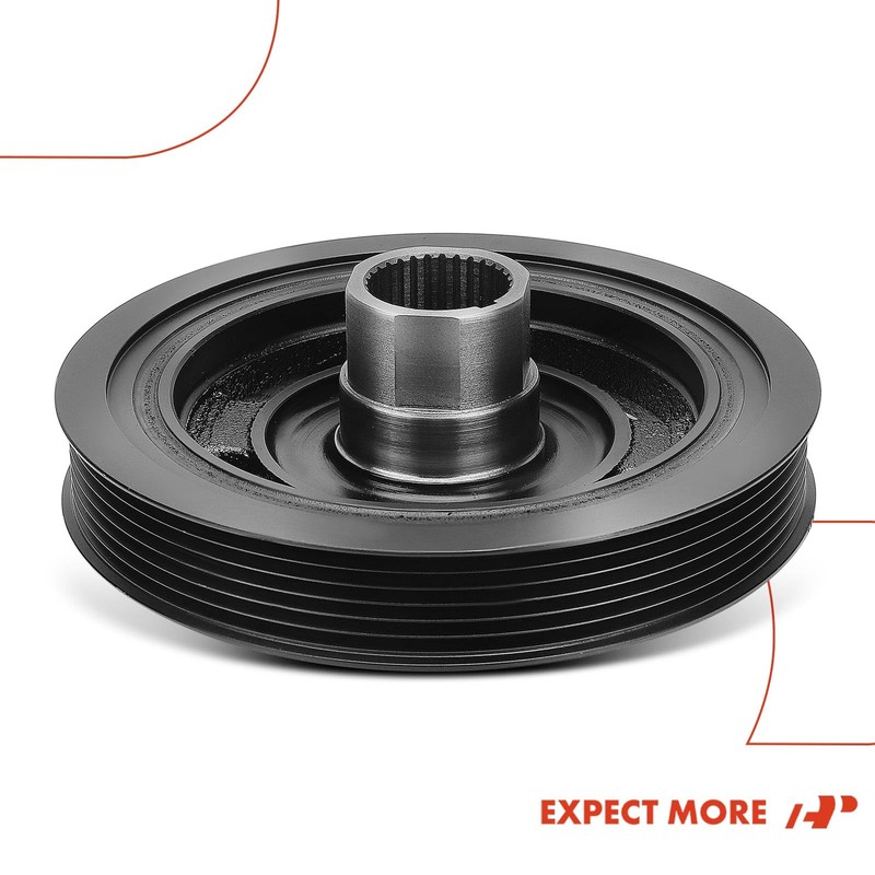 A-Premium Engine Harmonic Balancer Crankshaft Pulley Compatible with Honda Civic