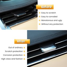 Heutamo Air Conditioning Outlet Adjustment Trim Compatible with Land Rover Range Rover Sport/Vogue 2023 2024,Chrome Central Control Air Vent Cover Trim Accessories (4PCS)