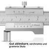 STAHLWERK Scribe Vernier Calliper, Measuring Gauge, Calliper 0-200 mm, 8