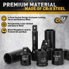 ELEAD 3/8" Drive Impact Socket Set, 96-Piece Deep & Shallow