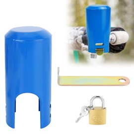 XCRPRT Tap Lock, Tap Lock, Anti Theft Tap Lock, Outdoor Tap with Lock, Outdoor Tap Cover, Prevent Theft and Vandalism (Blue)
