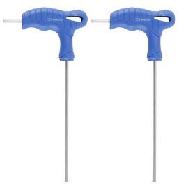 Enwye 2 Stück 2,5 Mm Sechskantschlüssel Mit T-Griff, T-Stange Doppelendschlüssel, Inbusschlüssel Für Heimreparaturen Und Mechanische Wartung, Metrischer CR-V-Stahl