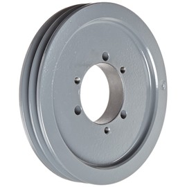 Gates QD2/3V6.50 QD Super HC Sheaves, 3V Section, 6.50" OD, 2 Groove, 1-3/32" Face Width, 1-5/8" Bore