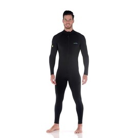 Men Full Body Stinger Swimsuit Dive Skin UV Protection Swimwear UPF50+ Black (XXL)