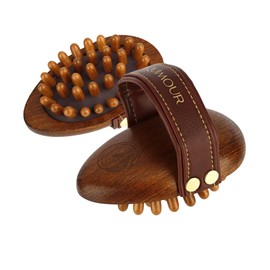 Equimour Cornet Massage Curry Comb | Horse Brush | Wooden Brush | Grooming | Horse Accessories | Curry Comb | Cleaning Tool for Horses | Horse Care