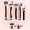 Set 7 Brochas Maquillaje Profesional Alto Nivel Color