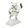 Minotaur with Double Axe Greek Monster Statue Sculpture Cast Marble