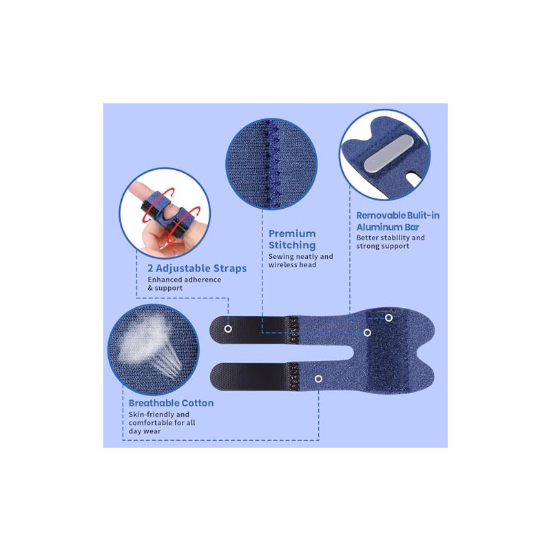 Thumb Finger Splints, Trigger Thumb Brace for Broken/Straightening/Arthritis, Finger Protector