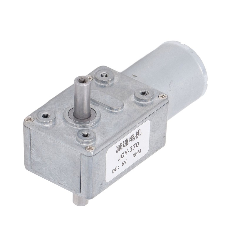 Double Shaft DC Gear Motor 25kg.cm 12mm Self Locking Reversible