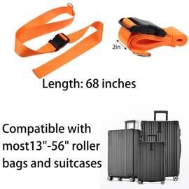 Car Seat Travel Strap |car seat Luggage Strap for Airport Easily Converts Your Child's Car Seat and Carry-on Luggage Into an Airport Car Seat Stroller Carrier, Solving Your Travel Worries(Orange)
