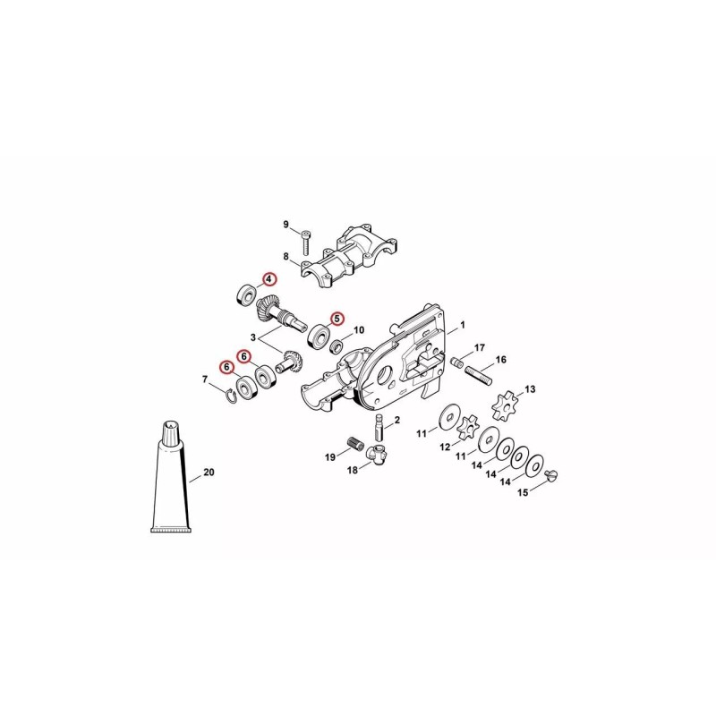 Proline® Gear Head Box Bearing Rebuild Kit For Stihl HT100