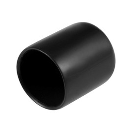 TOP-VIGOR 15Pcs Rubber End Caps, 20mm ID Round Flexible Screw End Caps Thread Protectors, Black Vinyl Bolt Covers Rubber Covers for Screws, Tubes, Cables, Wires, Cyling, etc